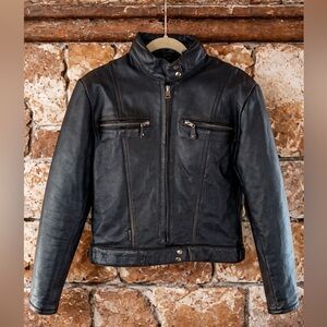 🔥 Vintage Jamin Leather Moto Jacket - Minimal Wear | Heavyweight Genuine Leather